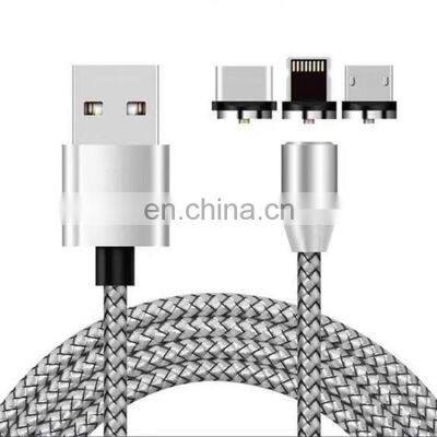 1meter 3 In 1 Magnetic USB Fast Charging Usb Data Cable