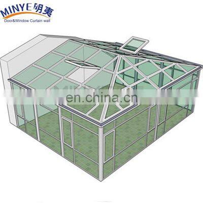 Customized design glass house sunroom design glass Conservatory