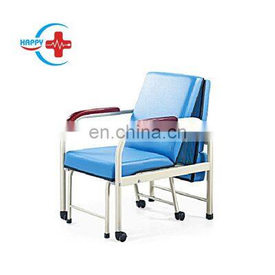 HC-M104 Hospital Furniture Multi-Purpose Folding Accompany Sleeping Chair Bed