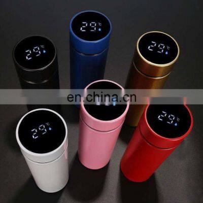 LED Smart Temperature Sublimation Tumbler Smart touch Sensor LED Digital Temperature Display Bottle