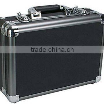 Small Black Aluminum Locking Storage Box, Carrying Case,Aluminum Pencil Case photo-2