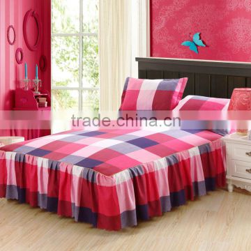 New Design Cotton Fitted Skirt Bedspreads made in China