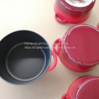 High Quality Backpacking and Camping Amazon Best Selling Enamel Cast Iron Stock Pot
