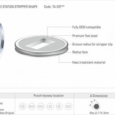 Amada CNC Punch Press Thick Turret Nct Tooling E STN Stripper Shape Ferramentas PARA Punzonadoras