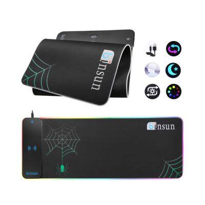 Custom Logo Gaming 14 Color Mousepad Mouse Pad With Wireless Mobile Charger 800*300mm photo-2