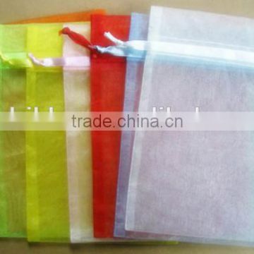 2015 High Quantity Black Color Drawstring Organza Gift Pouch/ Candy Packing bags,nuts wrapping pouches, snack bags