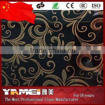 2016 hot sale acid etched glass mirror