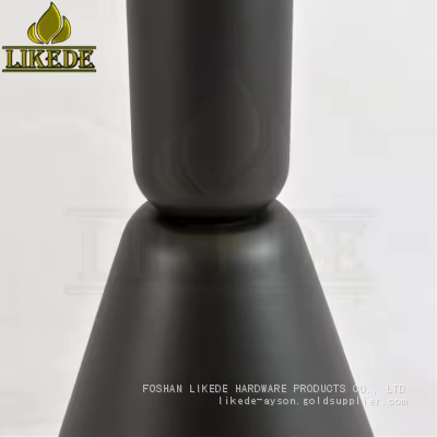 New Black Cast Iron Trumpet Conical Round Steel Table Leg Decorative Outdoor Coffee Table Leg photo-3