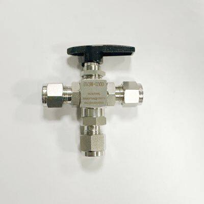 Precision Double Ferrule Needle Valve With Fine Flow Control for Laboratory Equipment