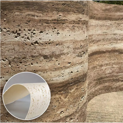 Interior Exterior Cladding Panels Wall 3D Slate Veneer Composite Decorative Soft Artificial Stone Travertine Mcm Flexible Stone photo-1