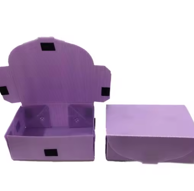 Настроенный складской короб из ПП- гофрокартона для одежды и обуви