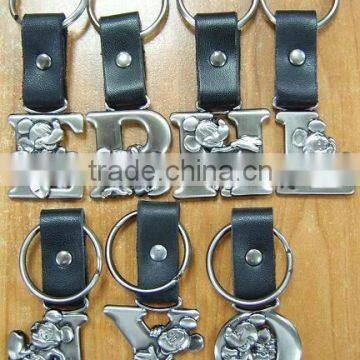 A cartoon letter key chain