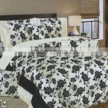 Flocked Polyester Duvet Cover Comforter Set Made in China photo-1