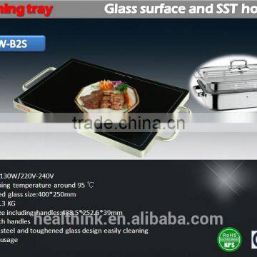 High Quality glass food warming tary CHW-B2S