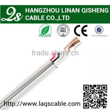 Qisheng cable 3 in 1 cctv cable with power wire CE ISO RoHS ETL SGS approved factory outlet