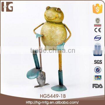 Hot Selling Folk Art Frog Metal Craft