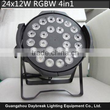 high power stage led par light 24x12w RGBW 4 in 1 dmx512 AC90-240V stage good price high quality factory selling led par64 can