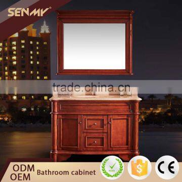 Wholesalers China Wash Hand Basin Corner Mirror Top Bathroom Cabinet