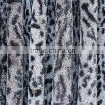 leopard dots pattern fake fur coat fabric