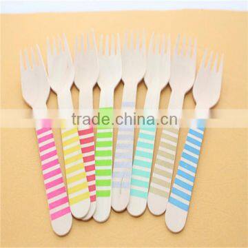 Party Supplies Wooden Fork and Spoon photo-2