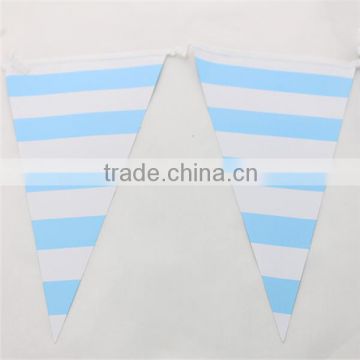 Wholesale Party Supplies Paper Triangle Flag Banners for Wedding Decoration