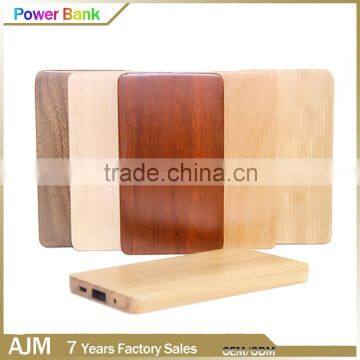 Cheap smartphone wooden power bank 5000mah , smart power bank for mobile phone