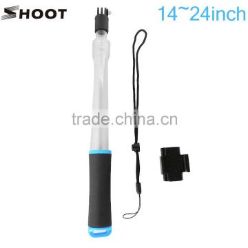 Gopro Transparent Floating Extension Pole Float Floaty Handheld Monopod With Wifi Remote Clip For Gopro Hero 4 3+ 3