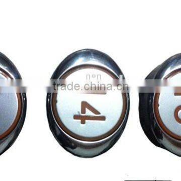 Elevator Spare Parts/EL-PO Elevator Push Button with Glass Shell and Frosted Numbers