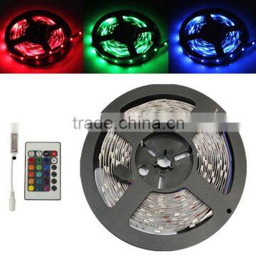 5m 500cm 5050 RGB 150 LED SMD Flexible Light Strip+Mini 24 Key IR