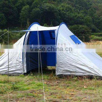 5 Person double layer sliver coated camping tent