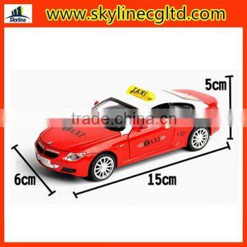 Wholesale Customized 1:32 Diecast Model Taxi Pull Back Car With Light&music