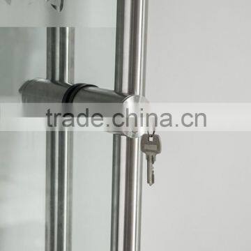 High Degree H Shape Stainless Steel Glass Sliding Door Handle Lock