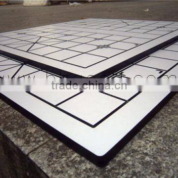 white high pressure phenolic laminate postforming for chess board