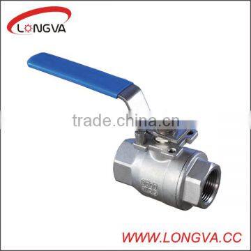 female 1/4" 2PCS stainless steel threaded ball valve