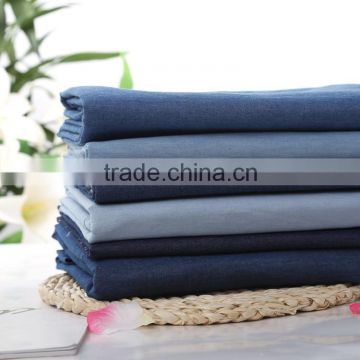 cotton washed denim thin fabric cloths jeans denim jeans