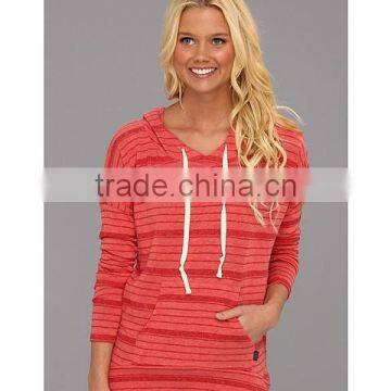 Factory custom plain girls hoodies without zipper