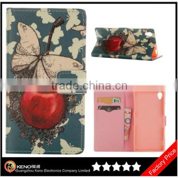 Keno New Mobile Phone Accessory PU Leather Stand Flip Cover for Sony Xperia Z3