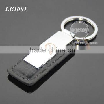Japan Automobile Sales Servicshop 4S Custom Promotional Rectangle Black Leather And Metal Key Chain For Car photo-5