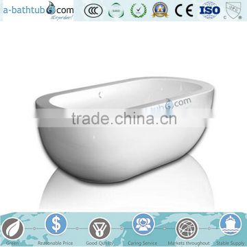 Small freestanding bathtub, artifical stone bathtub