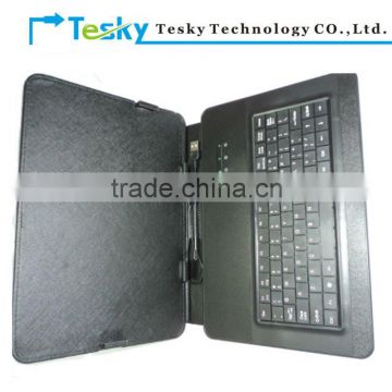 universal keyboard leather case with usb cable for android 10.1 9.7 tablet