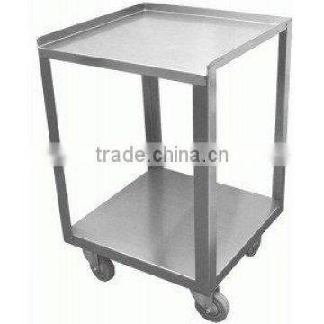 4 Wheels Stainless steel food cart/ Kitchen equipment/hotel amenity