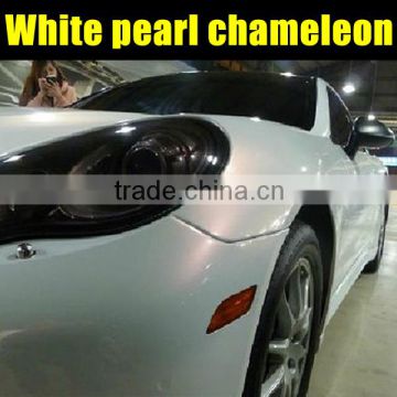 Popular White Pearl Chameleon Film With air free bubbles 1.52*20m/roll