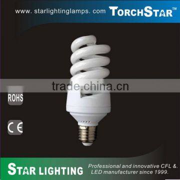 Good quality PBT CFL T5 half spiral 20w full spiral CFL