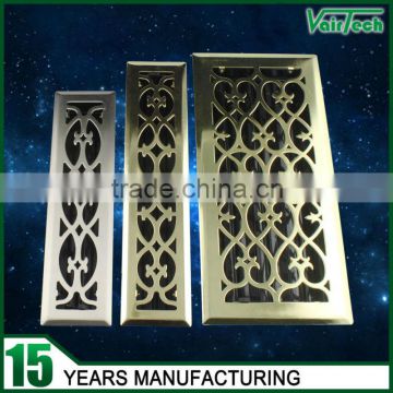 hvac system decorative return air wrought iron wall grill