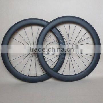 25mm Wide U Shape Carbon Wheels 60mm Clincher ruedas carbono cubierta T700