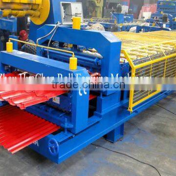 Colored Glazed tile step roof panel roll forming machine