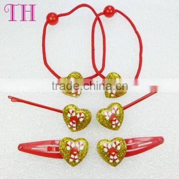 latest design low price 2 pcs hair clips 2 pcs elastic bands 2 pcs bobby pins barrettes wholesale plastic barrettes