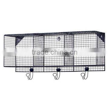 Blue Down to the Wire 3-Cube Wall Shelf 36"Wx10"Dx16.5"H