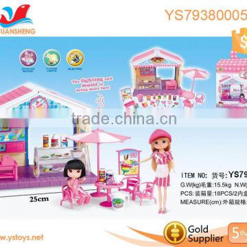 Kid play toy set musical kitchen toy plastic kitchen set toy