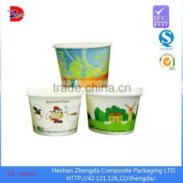 disposable custom print paper bowls for soup